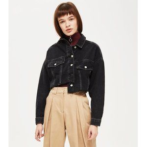 TOPSHOP Crop Denim Jacket